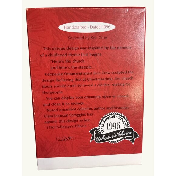 Hallmark Come All Ye Faithful collector's Choice 1996 Hallmark ornament - Picture 10 of 11